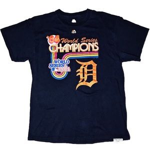 Majestic 1984 Detroit Tigers Champions Graphic Tee